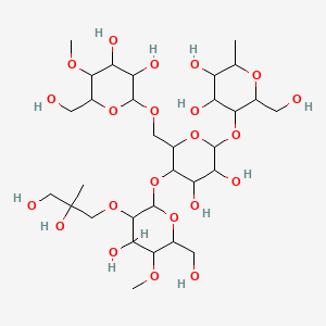 Chemical structure of Hydroxypropyl starch ether(HPS)