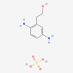Chemical structure of 2-(2-Hydroxy)ethyl-p-phenylene diamino sulfate