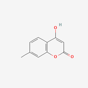 Chemical structure of 4-Hydroxy-7-methylcoumarin