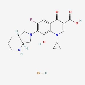 Chemical structure of 8-Hydroxy Moxifloxacin Hydrobromide