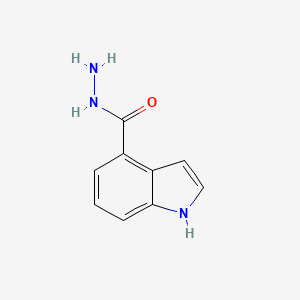 Chemical structure of 1H-Indole-4-carboxylic acid hydrazide