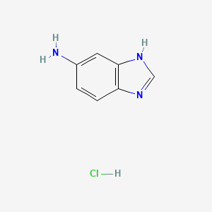 Chemical structure of 1H-Benzoimidazol-5-ylamine dihydrochloride