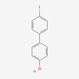 Chemical structure of 4-Hydroxy-4′-iodobiphenyl