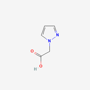 Chemical structure of 1H-pyrazol-1-ylacetic acid
