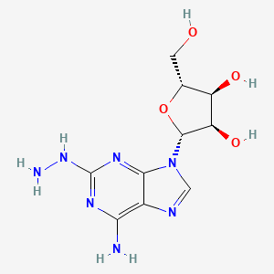 Chemical structure of 2-Hydrazino Adenosine