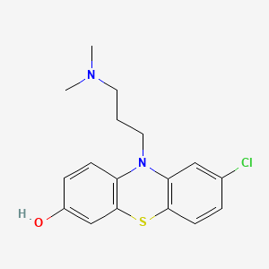Chemical structure of 7-Hydroxy chlorpromazine-d6 hydrochloride