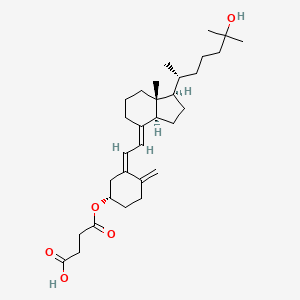 Chemical structure of 25-Hydroxyvitamin D3 3-hemisuccinate