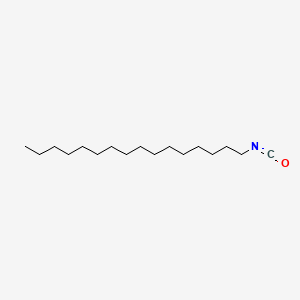 Chemical structure of Hexadecyl isocyanate