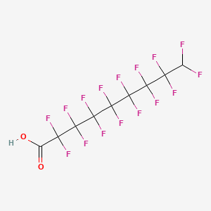 Chemical structure of 9H-Perfluorononanoic acid