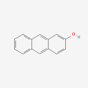 Chemical structure of 2-Hydroxyanthracene