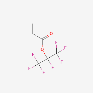 Chemical structure of Heptafluoroisopropyl acrylate