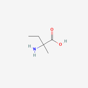 Chemical structure of L-isovaline monohydrate