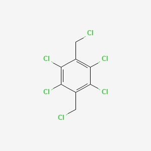 Chemical structure of α,α′,2,3,5,6-Hexachloro-p-xylene
