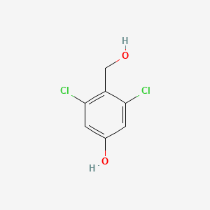 Chemical structure of 4-Hydroxymethyl-3,5-dichlorophenol