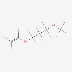 Chemical structure of 1,1,2,2,3,3-Hexafluoro-1-(trifluoromethoxy)-3-[(1,2,2-trifluorovinyl)oxy]propane