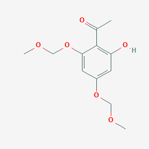 Chemical structure of 1-[2-Hydroxy-4,6-bis(methoxymethoxy)phenyl]ethanone