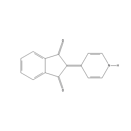 Chemical structure of 2-[4(1H)-Pyridinylidene]indan-1,3-dione