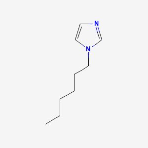 Chemical structure of 1-hexylimidazole