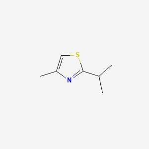 Chemical structure of 2-Isopropyl-4-methylthiazole
