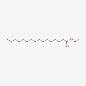 Chemical structure of Isopropyl palmitate