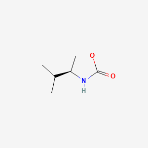 Chemical structure of (S)-(-)-4-Isopropyl-2-oxazolidinone