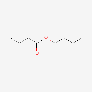 Chemical structure of Isoamyl butyrate
