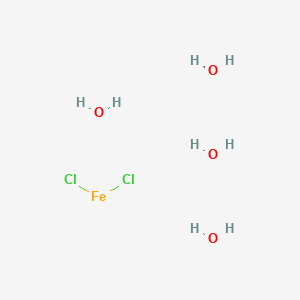 Chemical structure of Iron(II) chloride tetrahydrate