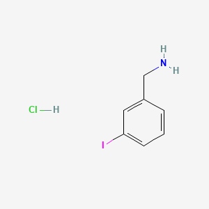 Chemical structure of 3-Iodobenzylamine hydrochloride