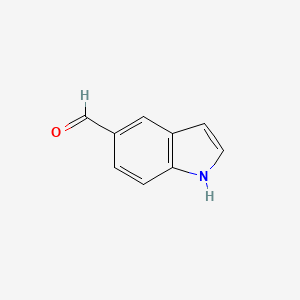Chemical structure of Indole-5-carboxaldehyde;5-Formylindole