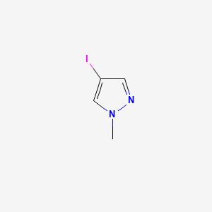 Chemical structure of 4-Iodo-1-methyl-1H-pyrazole