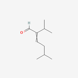 Chemical structure of 2-Isopropyl-5-methyl-2-hexenal