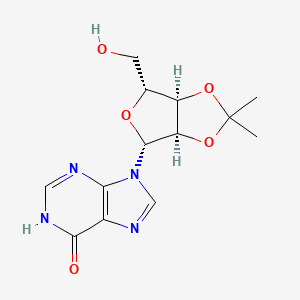 Chemical structure of 2',3'-Isopropylideneinosine