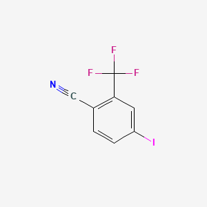 Chemical structure of 4-Iodo-2-(trifluoromethyl)benzonitrile
