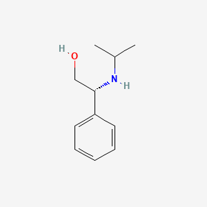 Chemical structure of (R)-2-Isopropylamino-2-phenylethanol