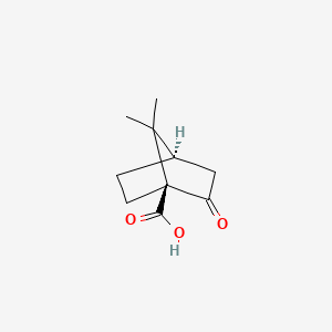 Chemical structure of (S)-(+)-Ketopinic Acid