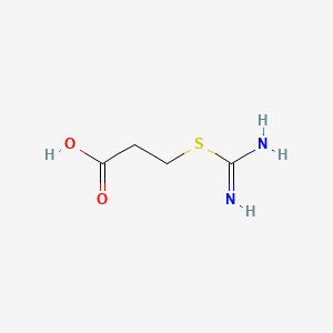 Chemical structure of 3-Isothioureidopropionic Acid