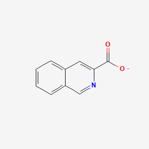 Chemical structure of 3-Isoquinolinecarboxylic acid hydrate