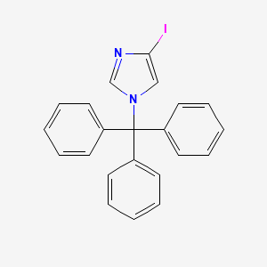 Chemical structure of 4-Iodo-1-tritylimidazole