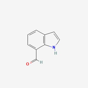 Chemical structure of Indole-7-carboxaldehyde