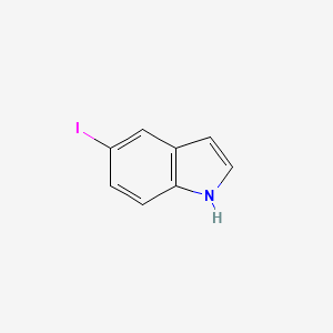 Chemical structure of 5-Iodoindole