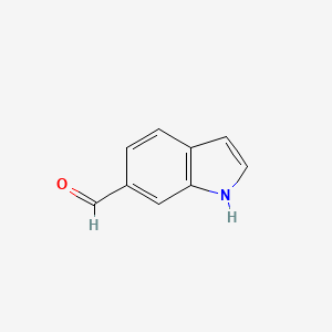 Chemical structure of Indole-6-carboxaldehyde