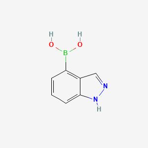 Chemical structure of Indazole-4-boronic Acid