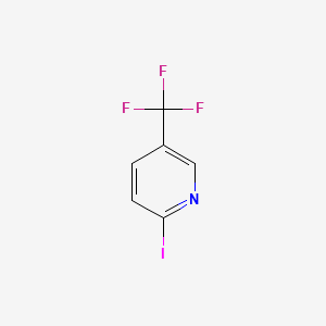 Chemical structure of 2-Iodo-5-trifluoromethyl-pyridine