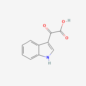 Chemical structure of 3-Indoleglyoxylic acid