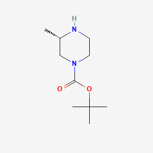 Chemical structure of (S)-1-Boc-3-methylpiperazine