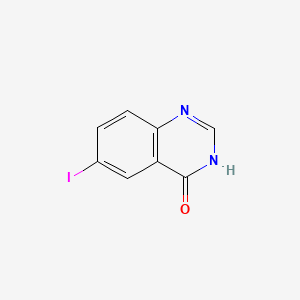 Chemical structure of 6-Iodo-4-hydroxyquinazoline
