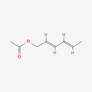 Chemical structure of E,E-2,4-Hexadienyl acetate