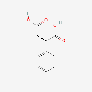 Chemical structure of (S)-(+)-Phenylsuccinic Acid