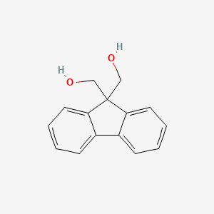 Chemical structure of 9H-Fluorene-9,9-dimethanol