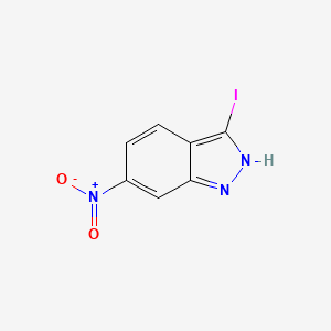 Chemical structure of 3-Iodo-6-nitroindazole